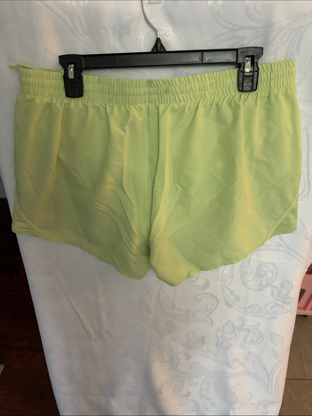 Under Armour Women's Lime Green Running Shorts - Picture 4 of 4